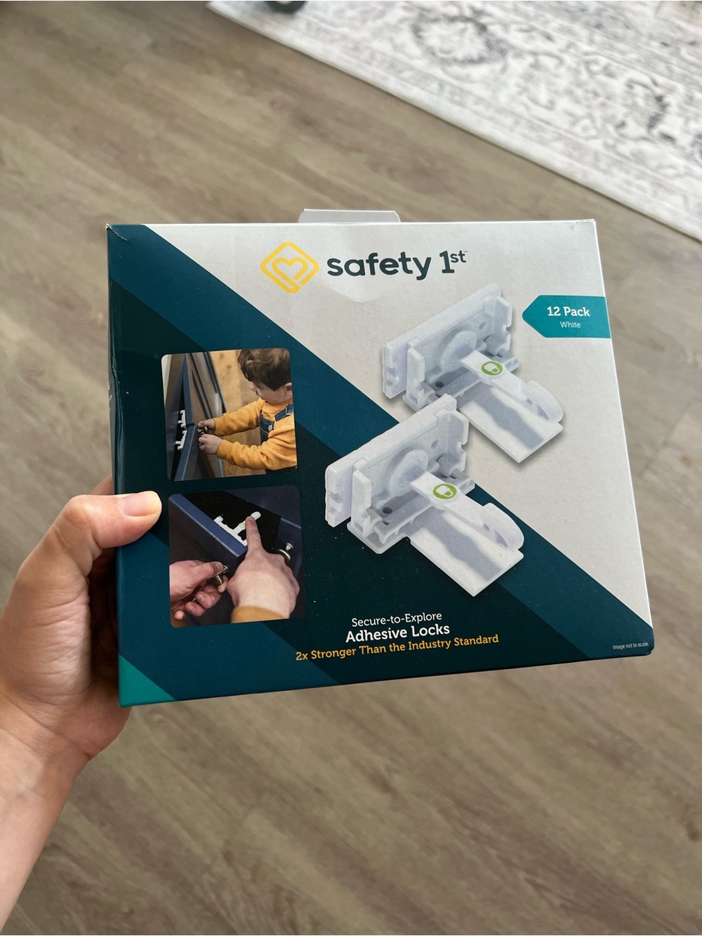 Safety 1st White Adhesive Kids Cabinet Locks - 12 Pack